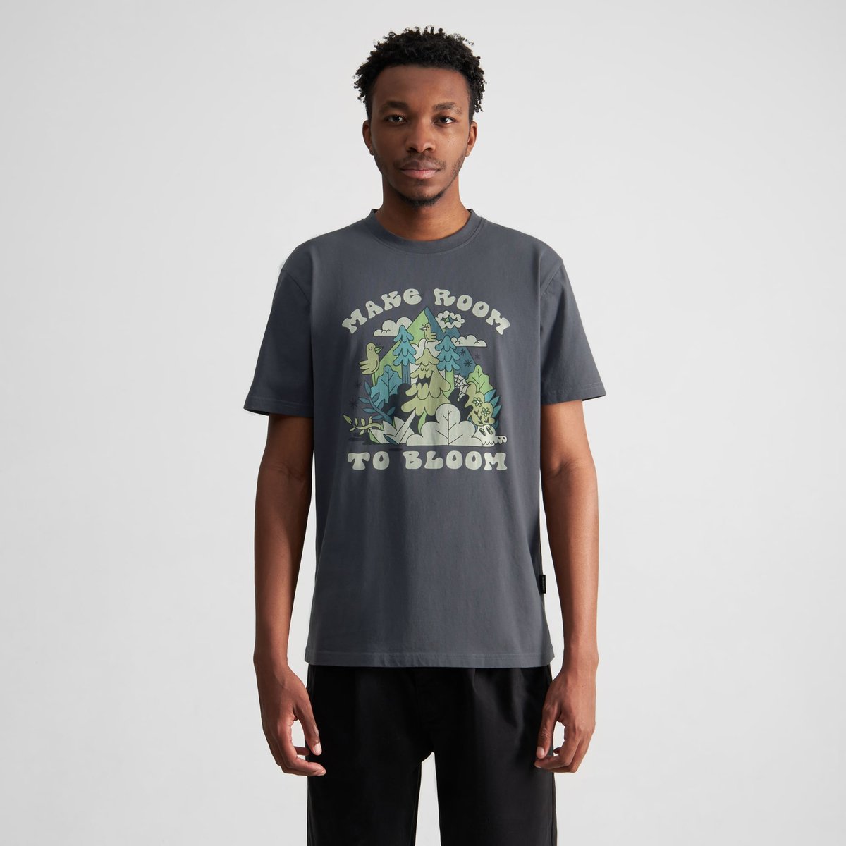 T-shirt Stockholm Make Room Charcoal