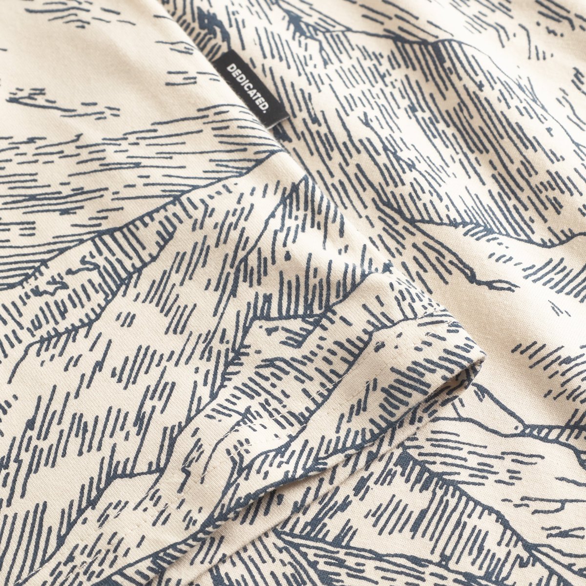 T-shirt Stockholm Mountain Horizon Oat White