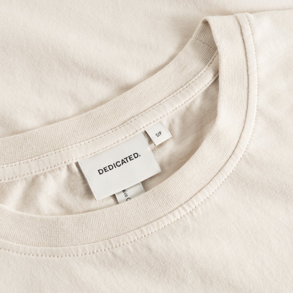 T-shirt Vadstena Thistle EMB Oat White