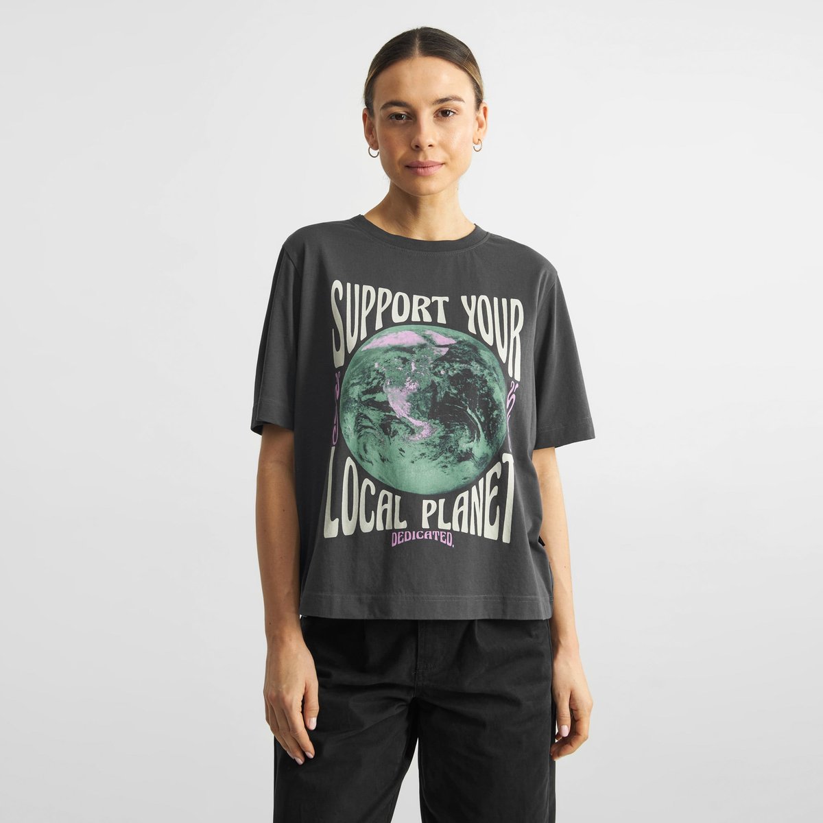 T-shirt Vadstena Your Planet Charcoal