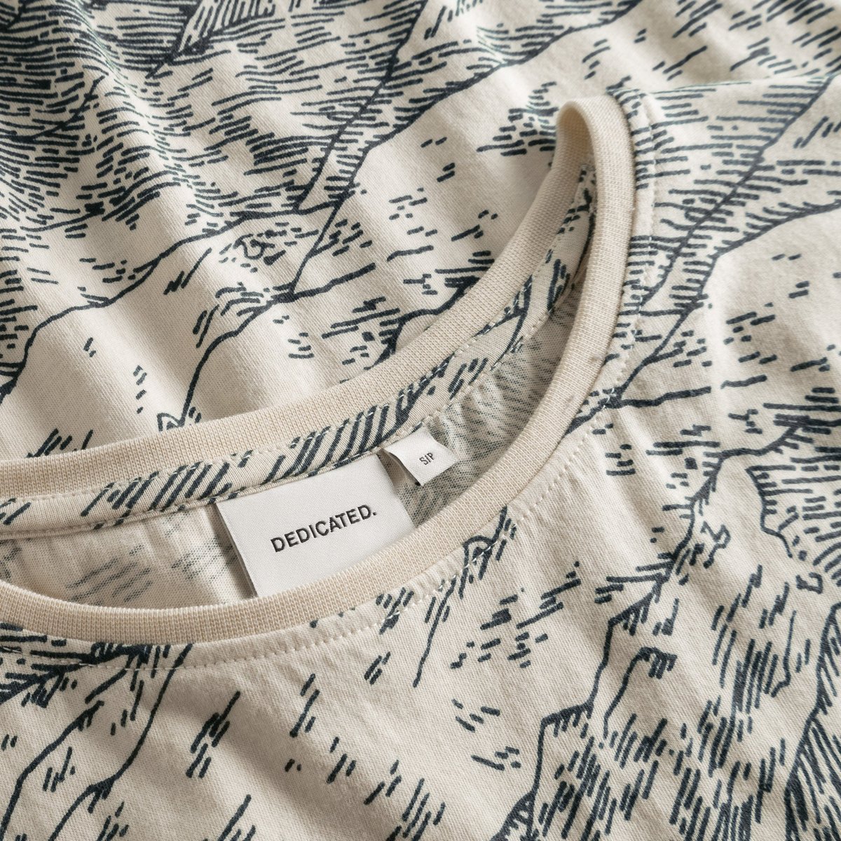 T-shirt Visby Mountain Horizon Oat White