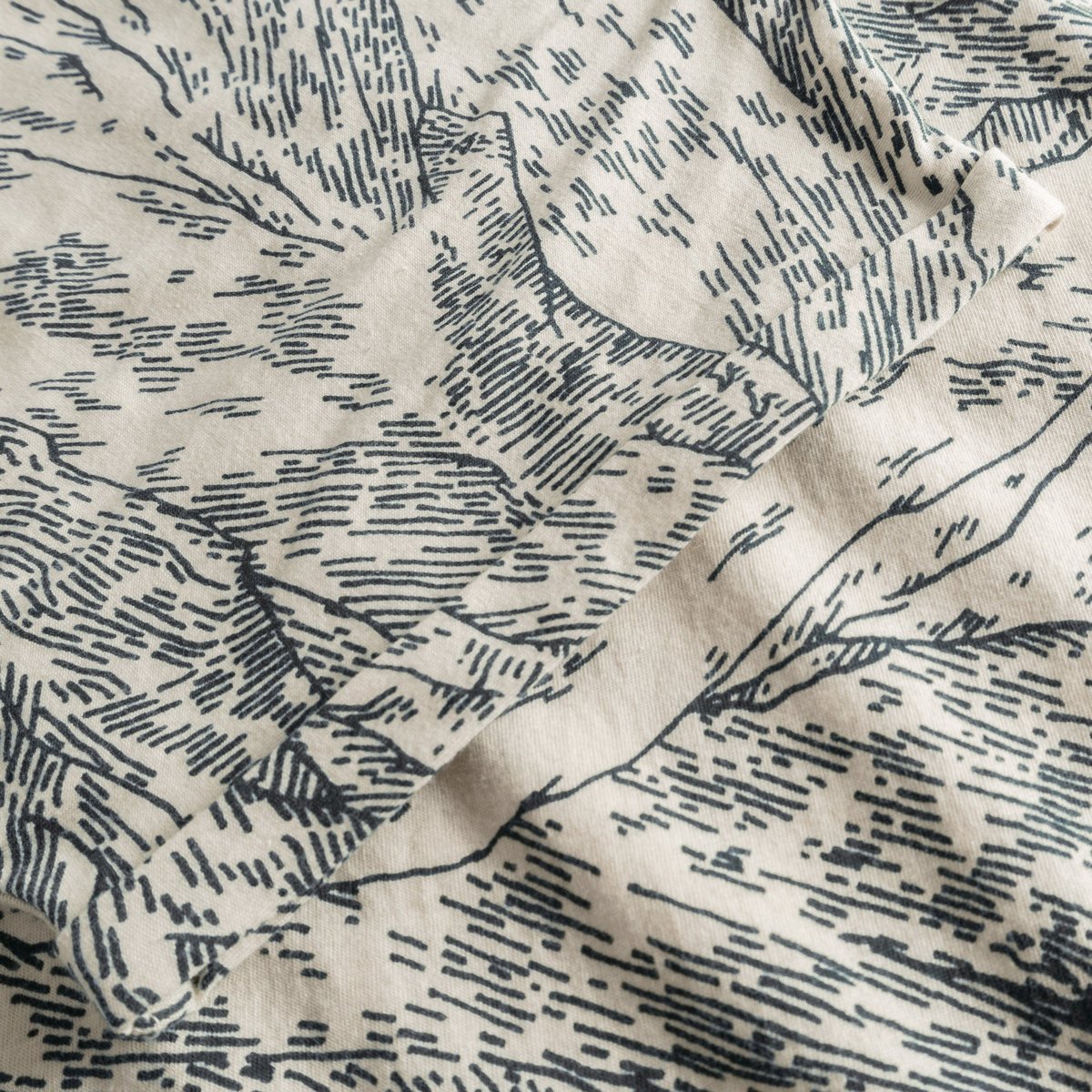 T-shirt Visby Mountain Horizon Oat White