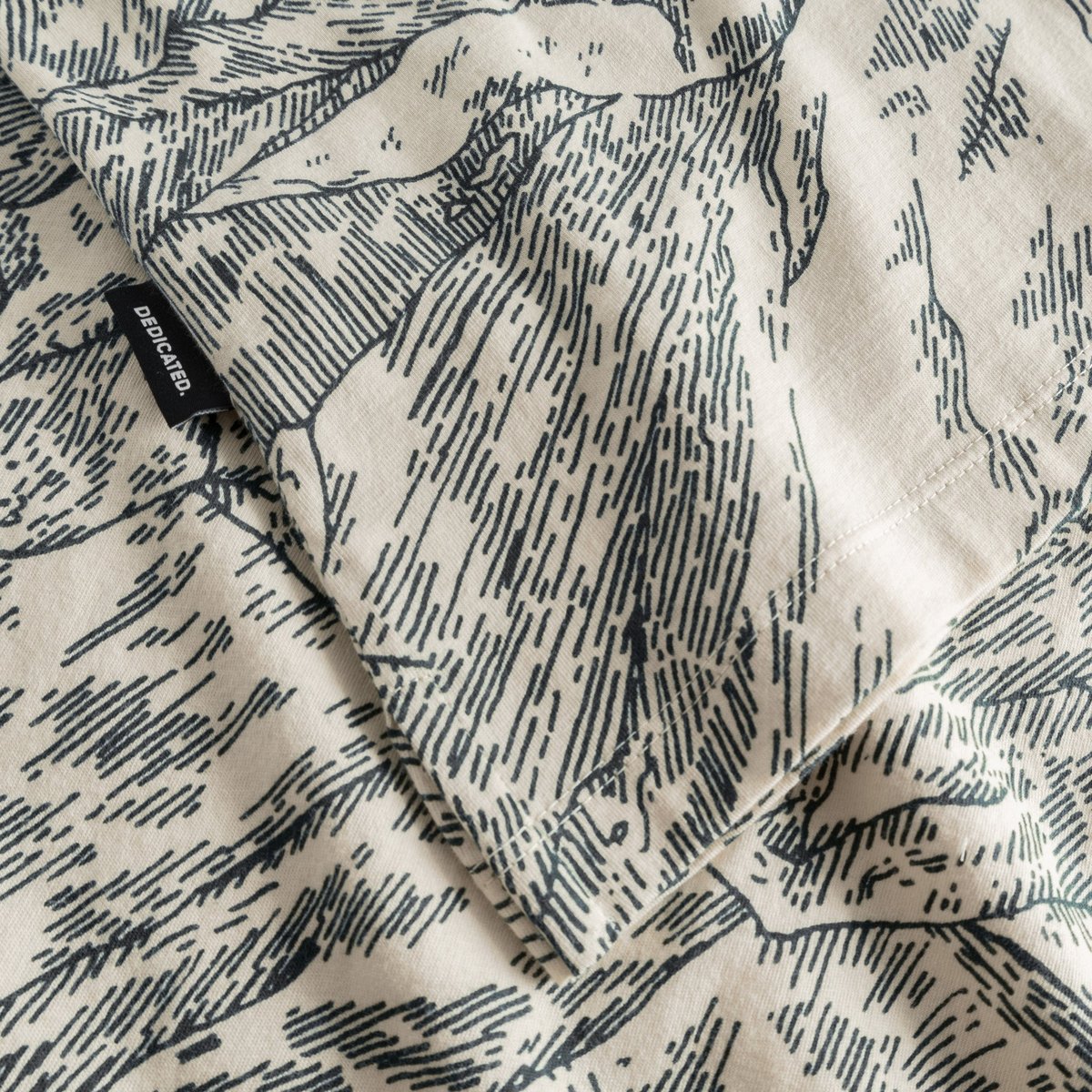 T-shirt Visby Mountain Horizon Oat White