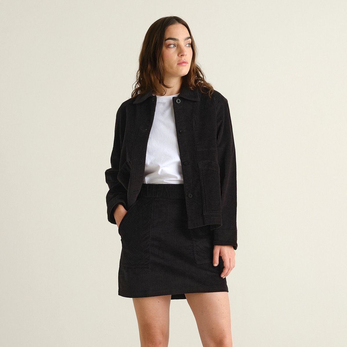 Skirt Majorna Corduroy Black