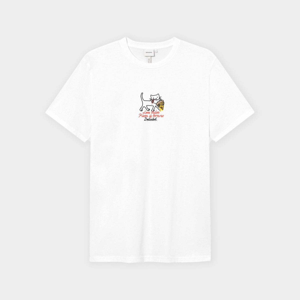 T-shirt Stockholm Pizza Love White