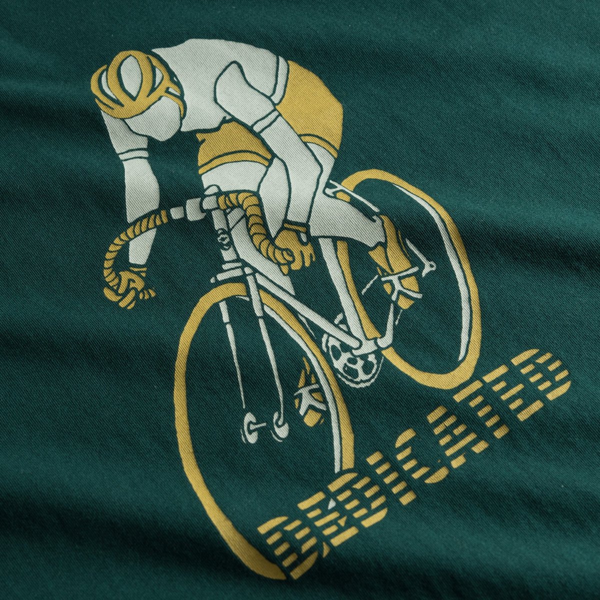 T-shirt Stockholm Retro Bike Dark Green