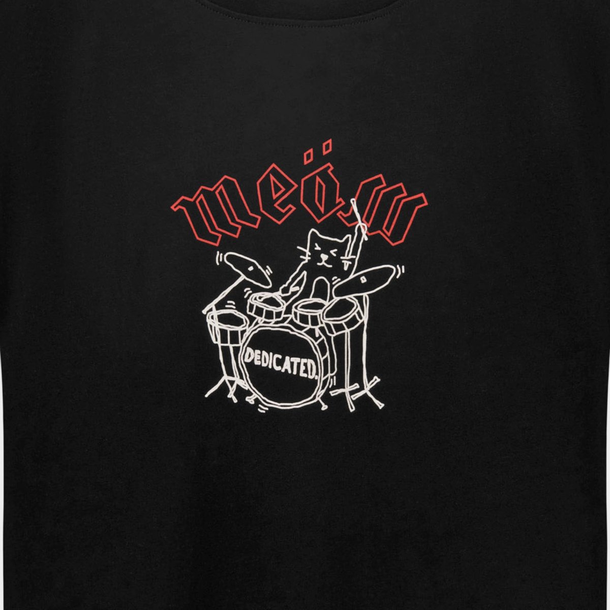 T-shirt Visby Meow Black