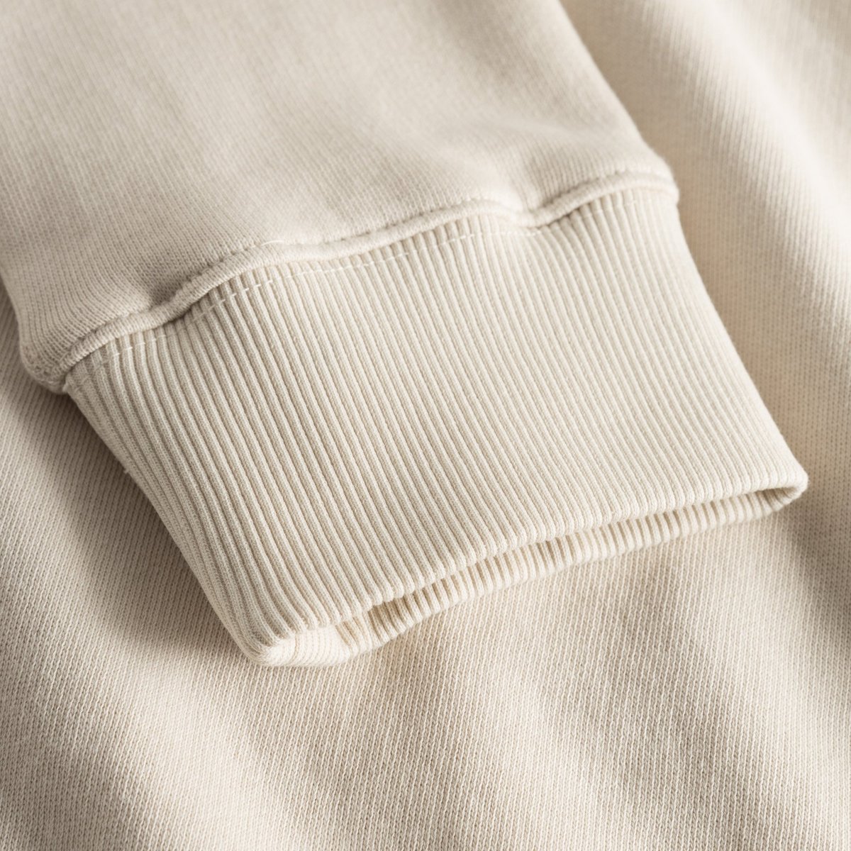 Sweatshirt Malmoe Sound System Logo Oat White