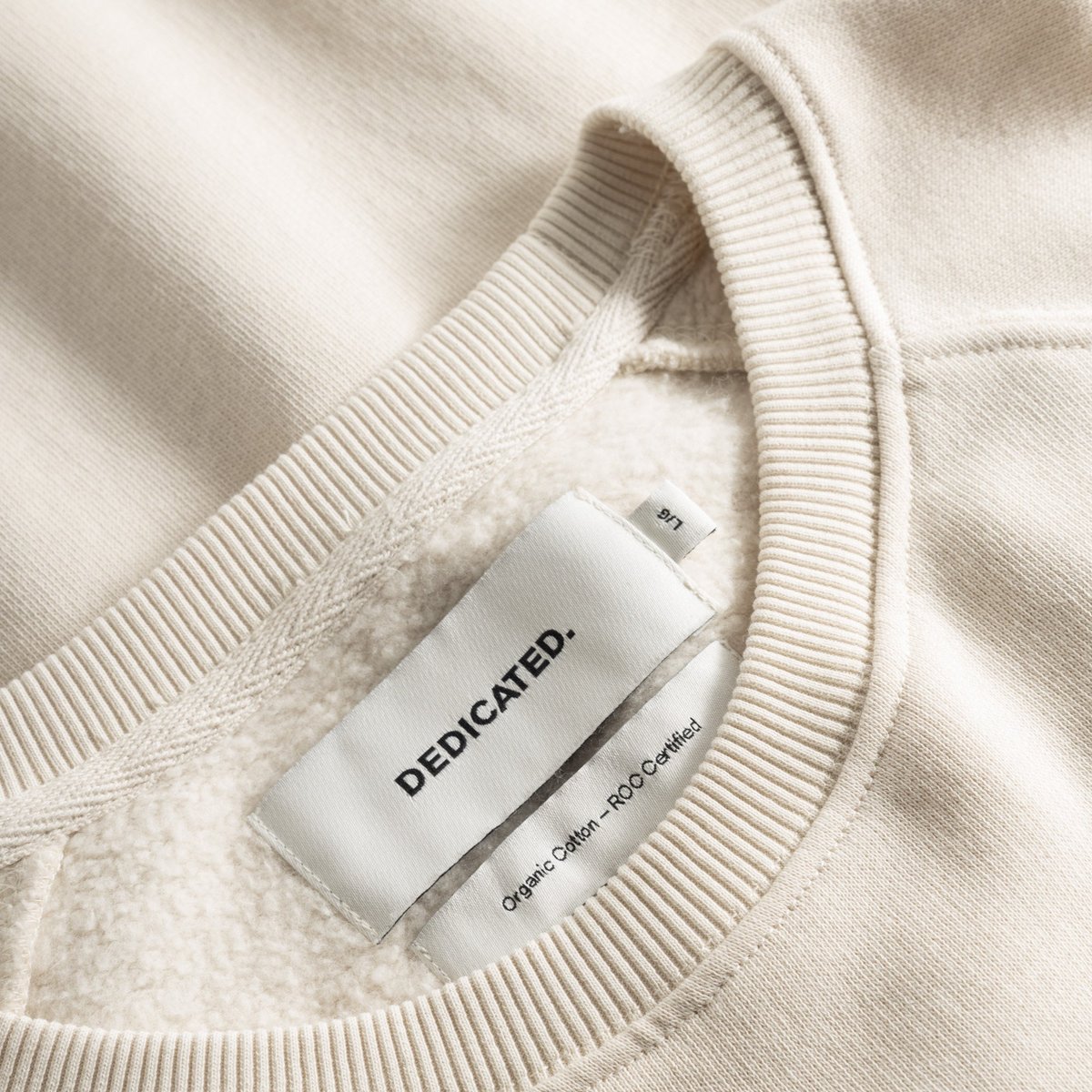 Sweatshirt Malmoe Sound System Logo Oat White