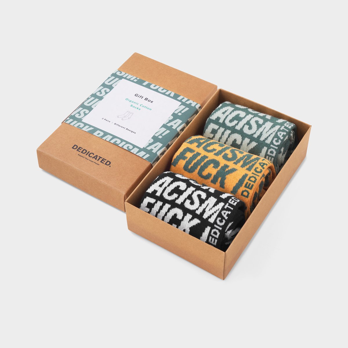 Socks Sigtuna Fuck Racism 3-pack