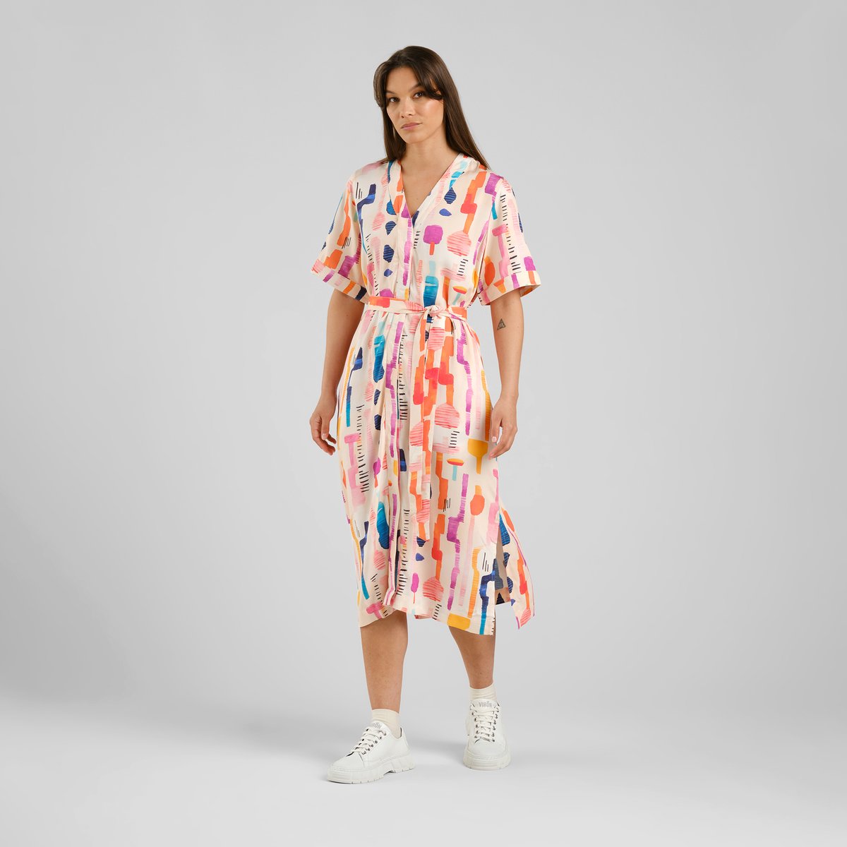 Dress Kallvik Summer Abstract Multi Color