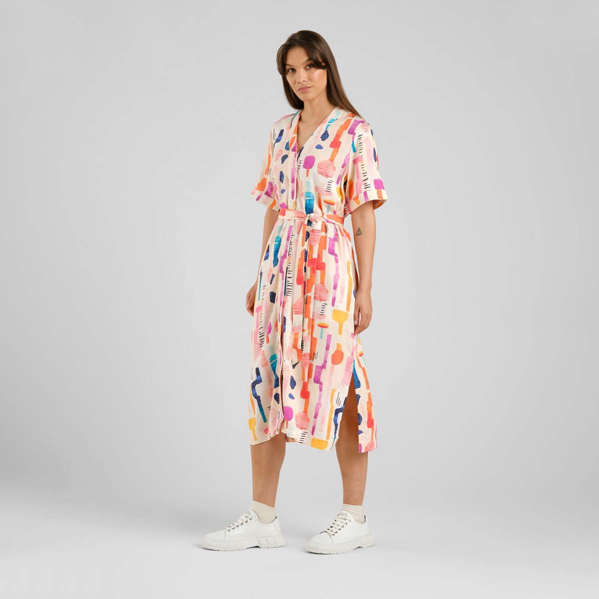 Dress Kallvik Summer Abstract Multi Color