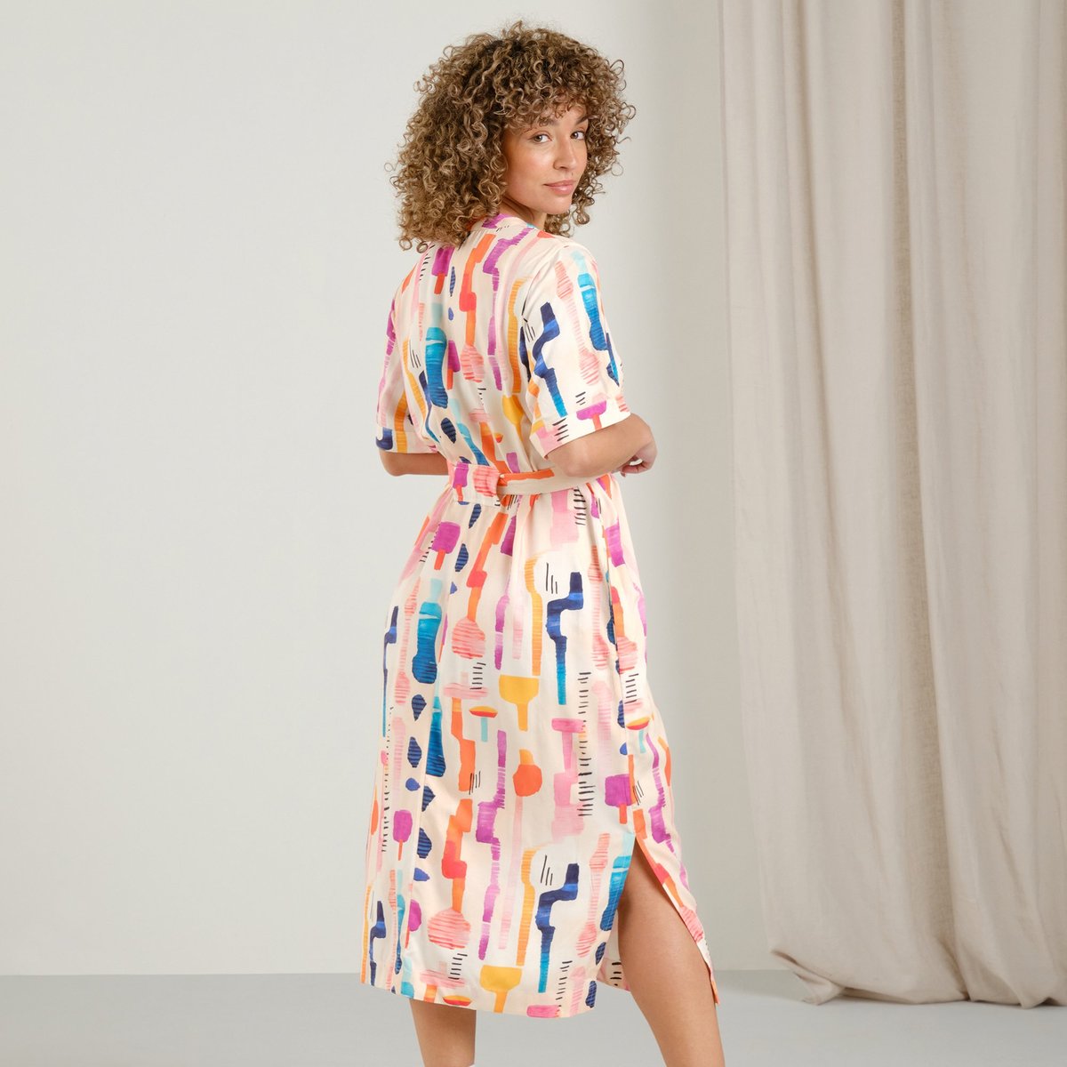 Dress Kallvik Summer Abstract Multi Color