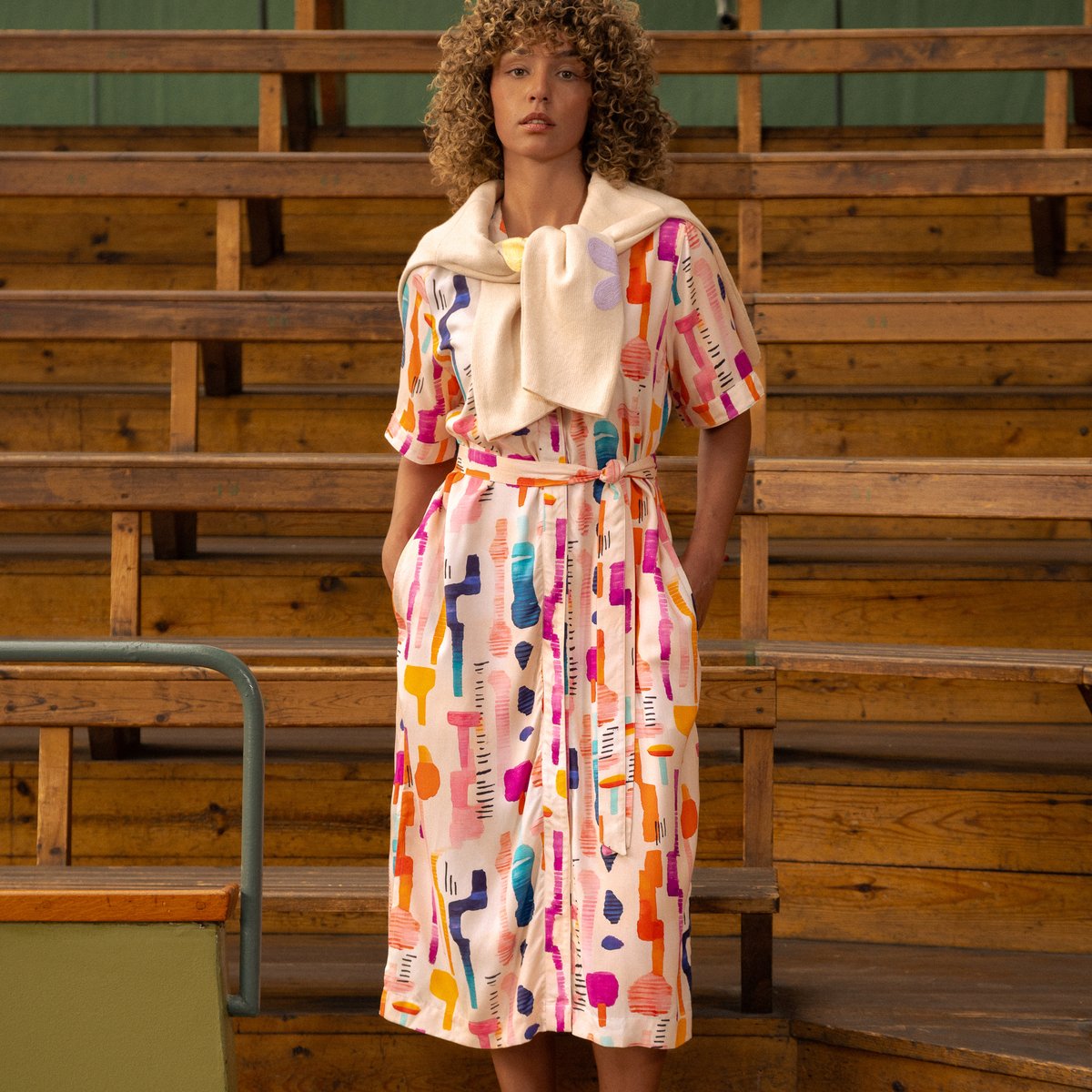 Dress Kallvik Summer Abstract Multi Color