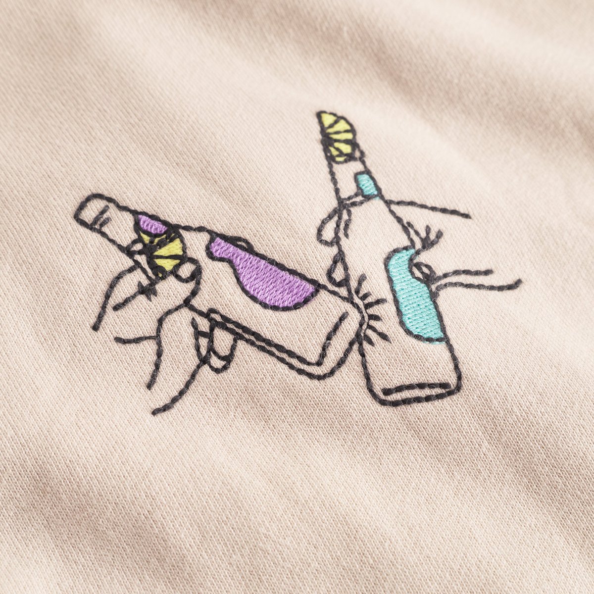 Hoodie Falun Cheers Oat White