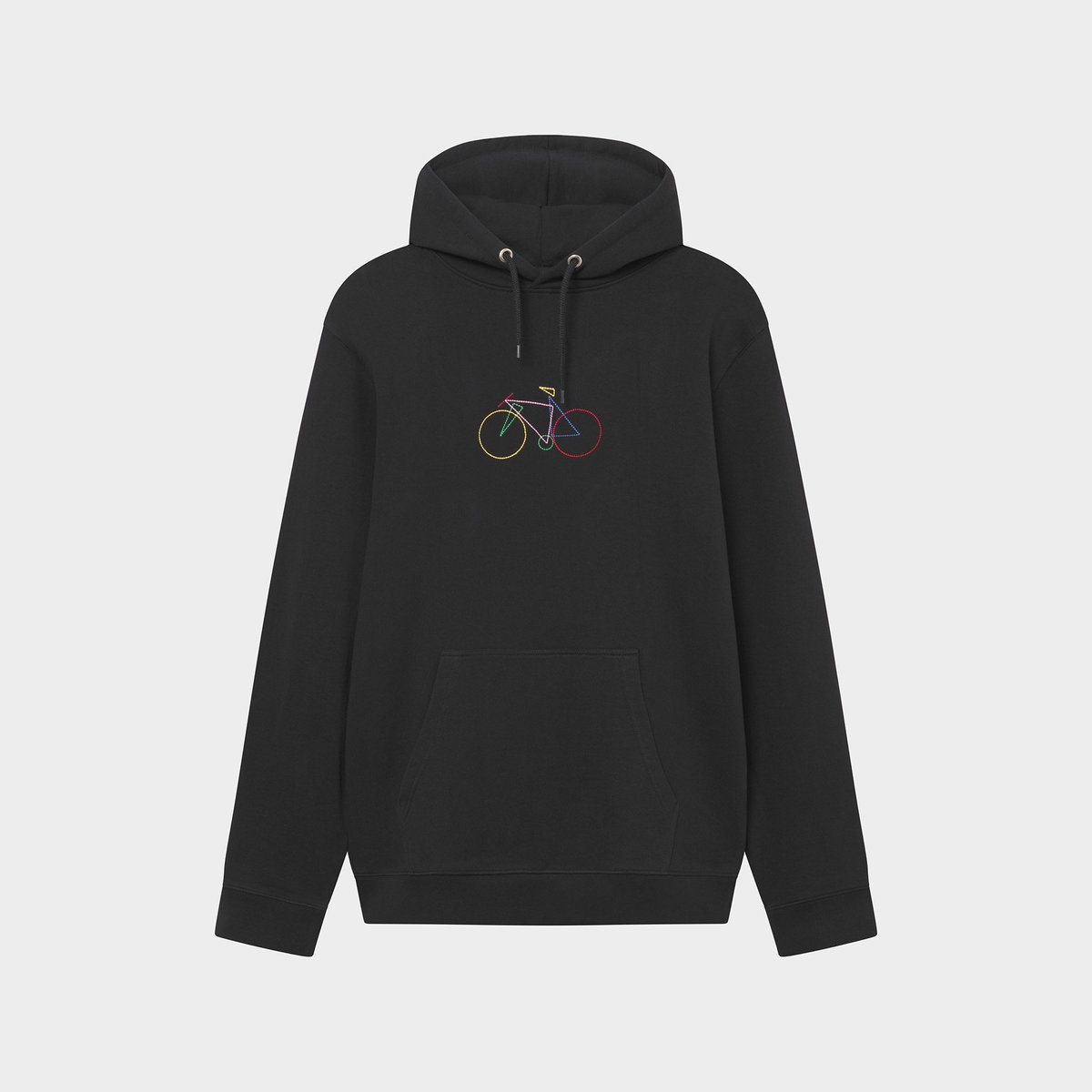 Hoodie Falun Paper Cut Bike Black