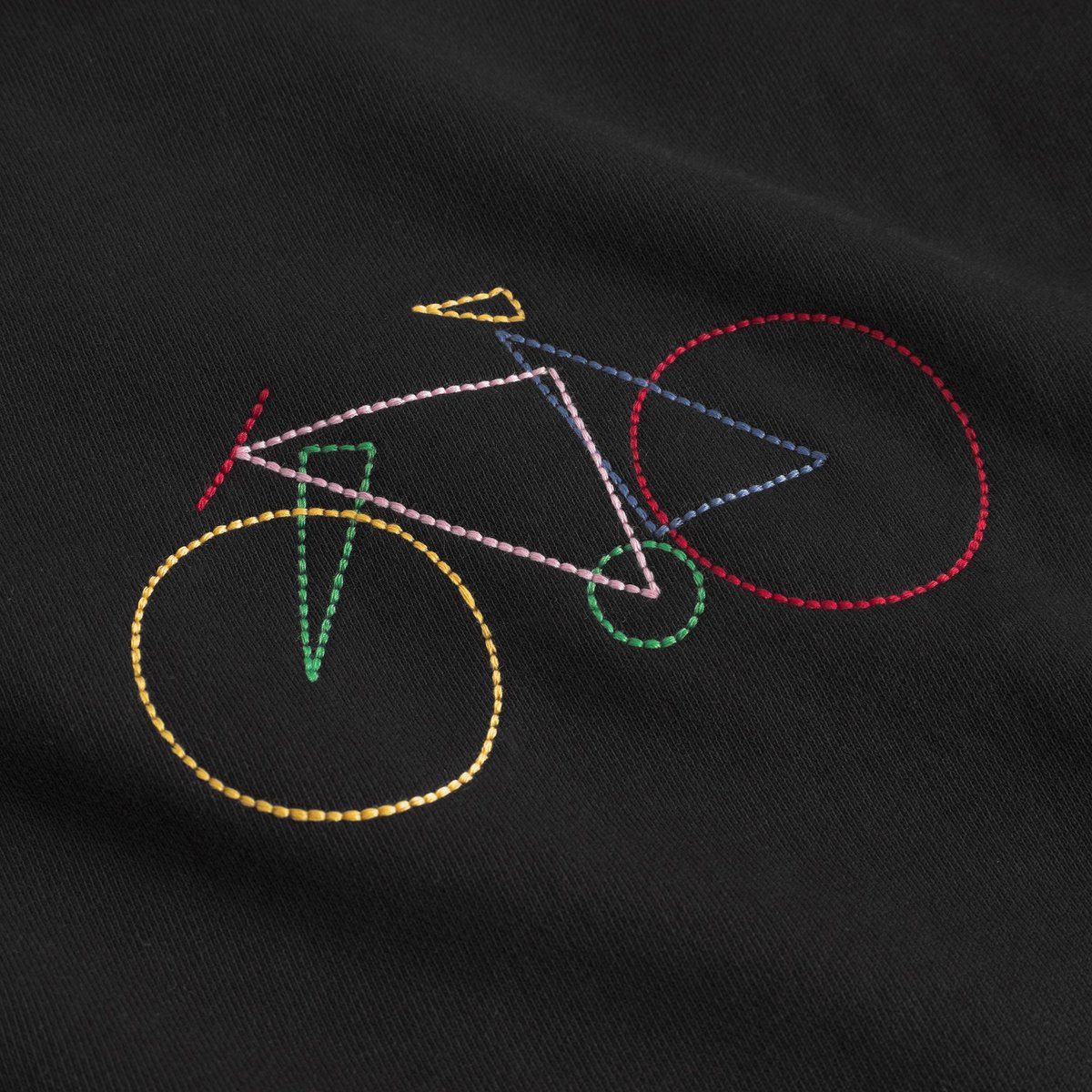 Hoodie Falun Paper Cut Bike Black