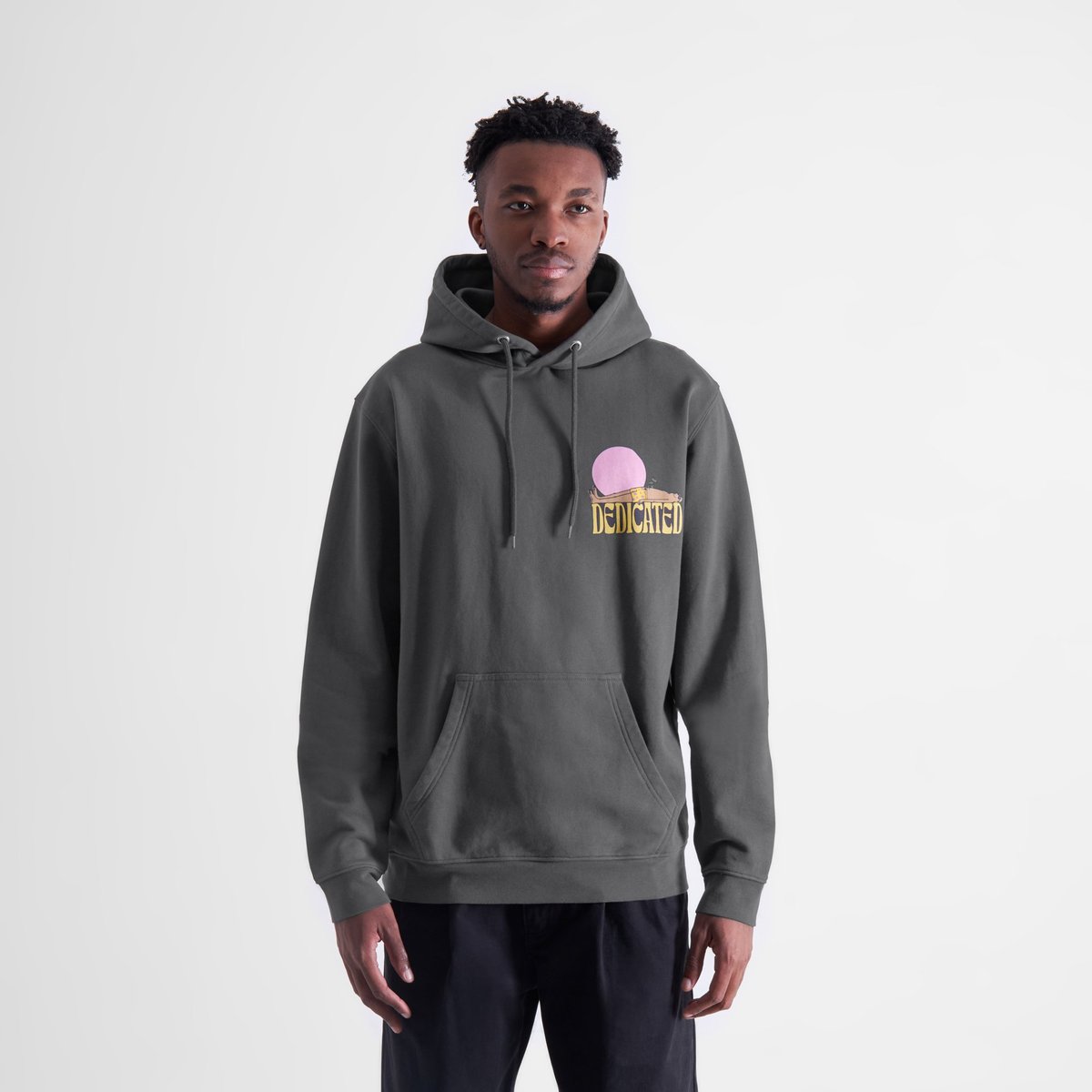 Hoodie Falun Vacay Logo Charcoal