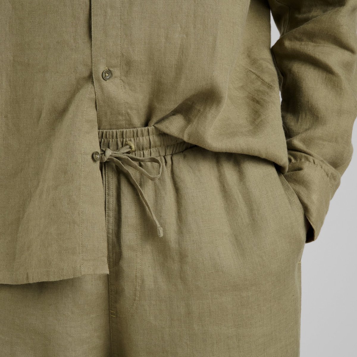 Pants Klitmoeller Linen Leaf Green