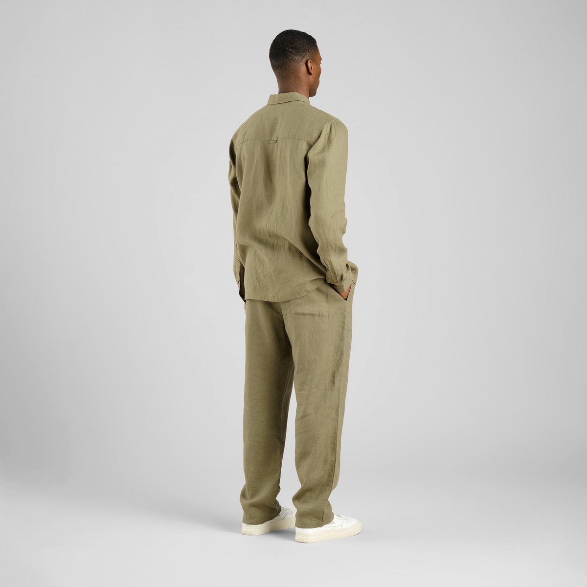 Pants Klitmoeller Linen Leaf Green
