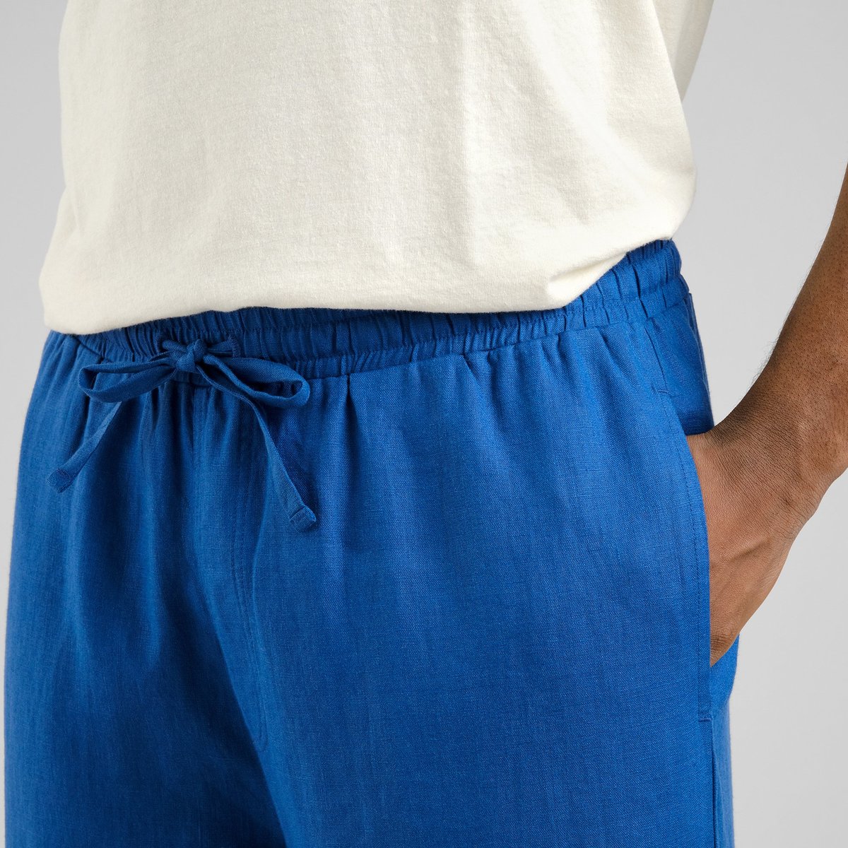 Pants Klitmoeller Linen Limoges Blue