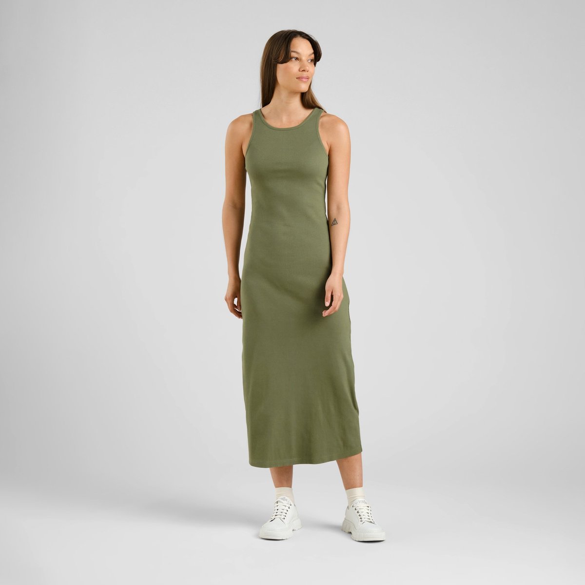 Rib Dress Motala Leaf Green