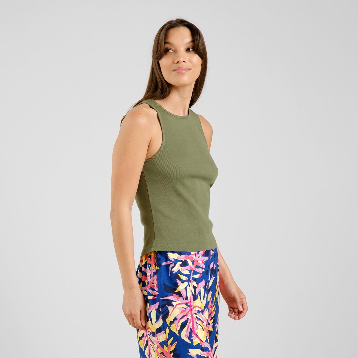 Rib Top Valdermarsvik Leaf Green