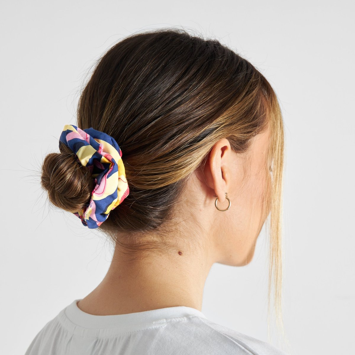 Scrunchie Tropical Collage Multi Color
