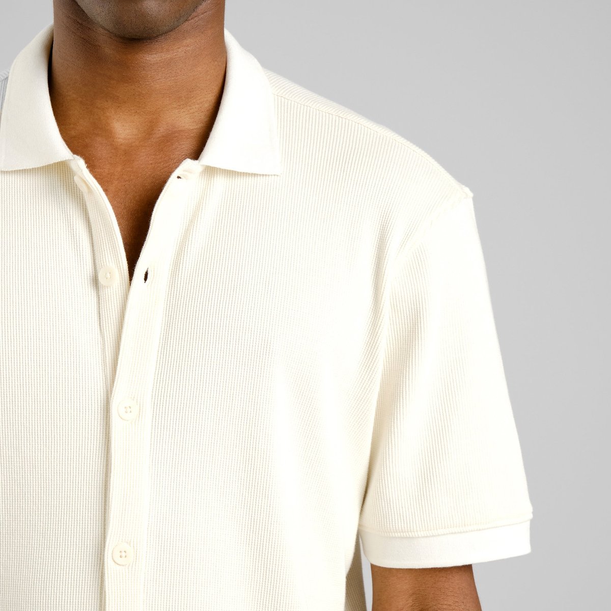 Shirt Falkvik Waffle Off-White