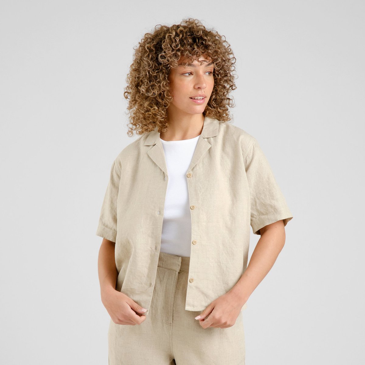 Shirt Torup Linen Ecru