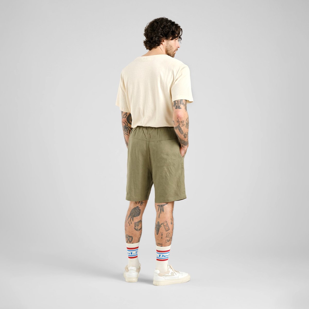 Shorts Vejle Linen Leaf Green