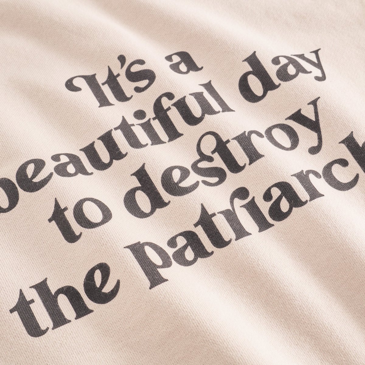 Sweatshirt Ystad Beautiful Day Oat White