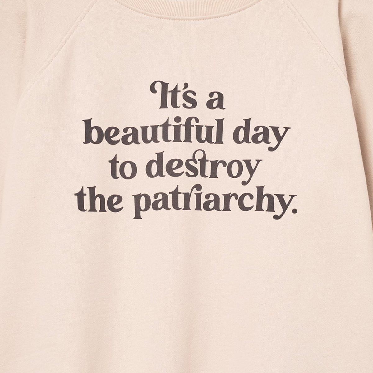 Sweatshirt Ystad Beautiful Day Oat White