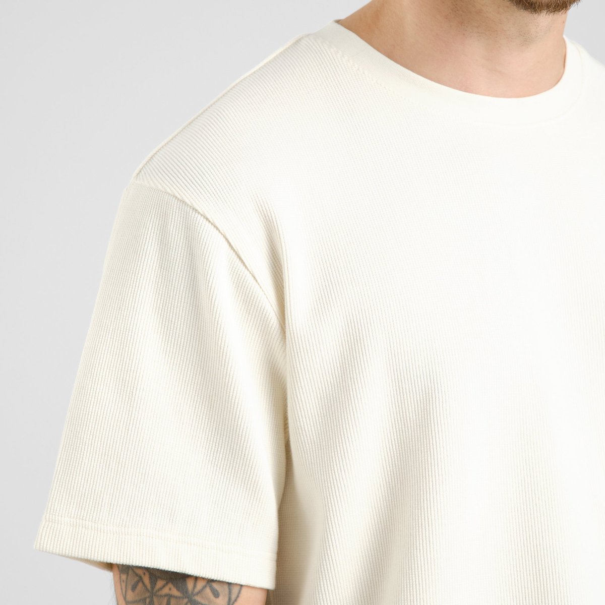 T-shirt Danviken Waffle Off-White