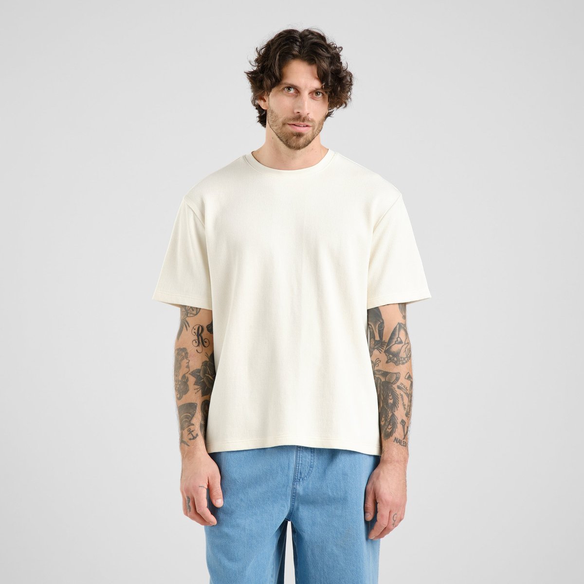 T-shirt Danviken Waffle Off-White