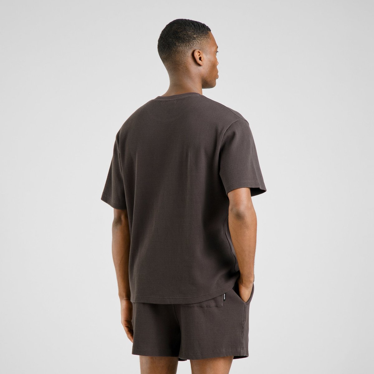 T-shirt Danviken Waffle Phantom Black