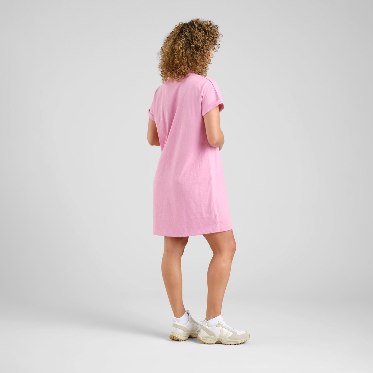 T-shirt Dress Eksta Hemp Moonlite Pink