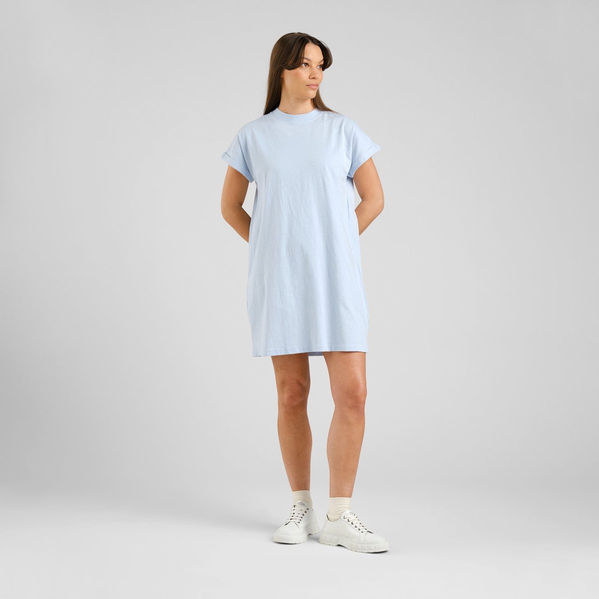T-shirt Dress Eksta Hemp Skyway Blue