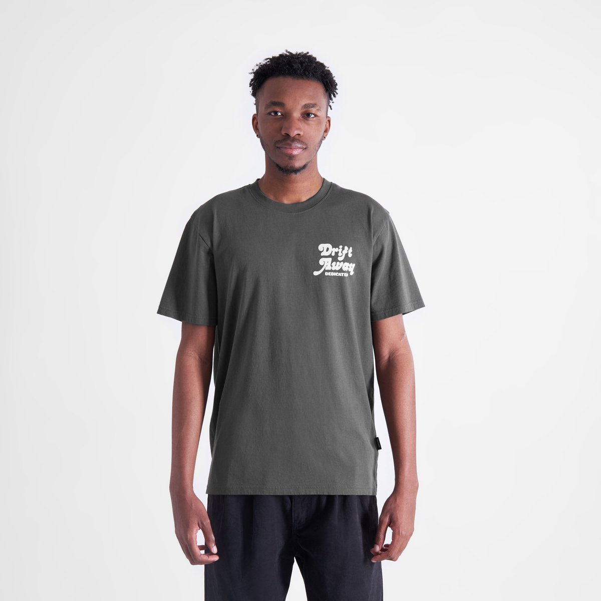 T-shirt Stockholm Drift Away Charcoal