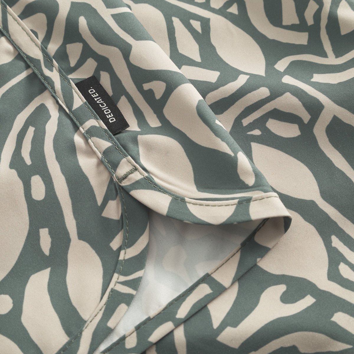 Swim Shorts Sandhamn Leaf Mosaic Leaf Green