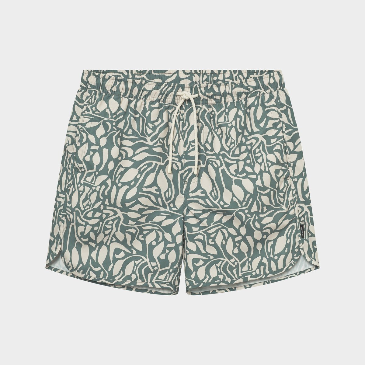 Swim Shorts Sandhamn Leaf Mosaic Leaf Green