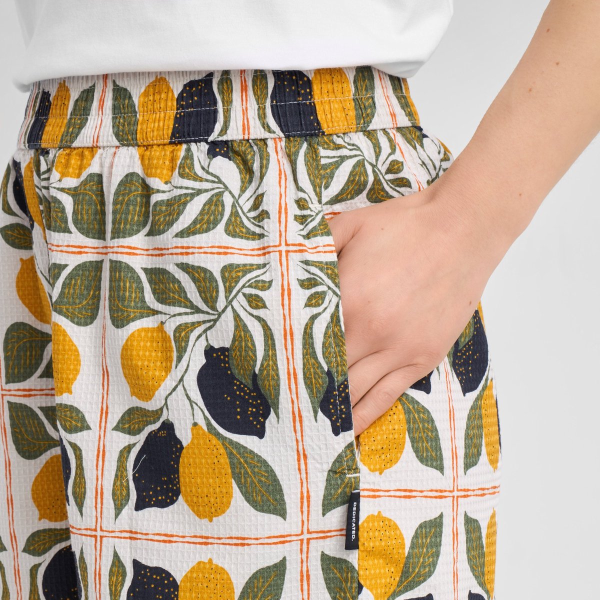 Shorts Aspudden Lemon Tiles Oat White