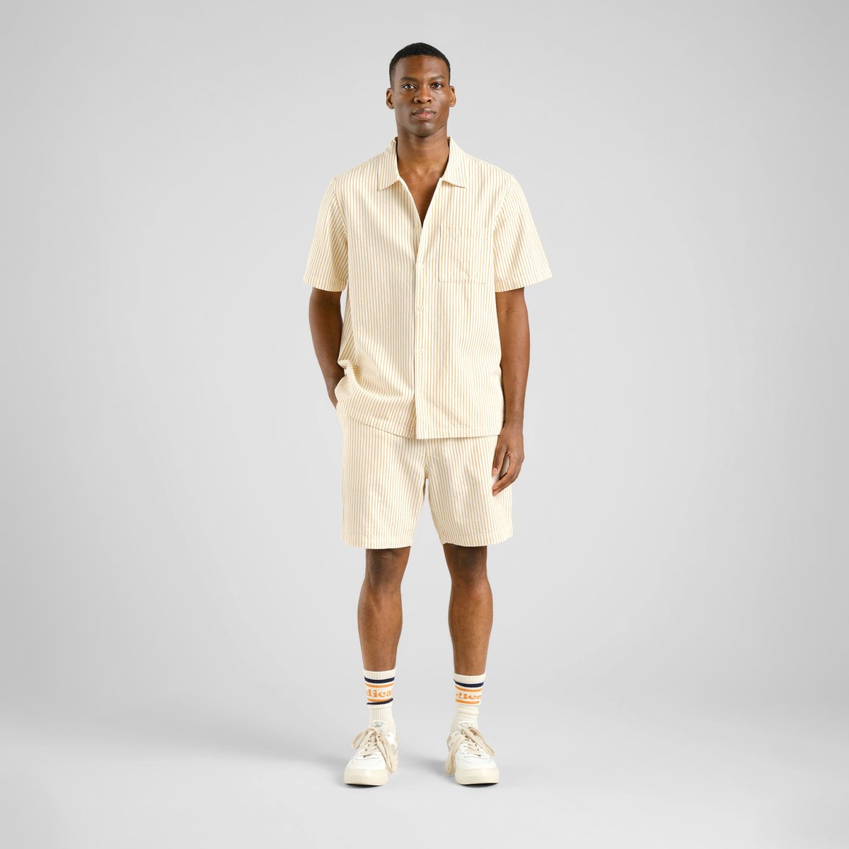 Shorts Vejle Work Stripe Yellow