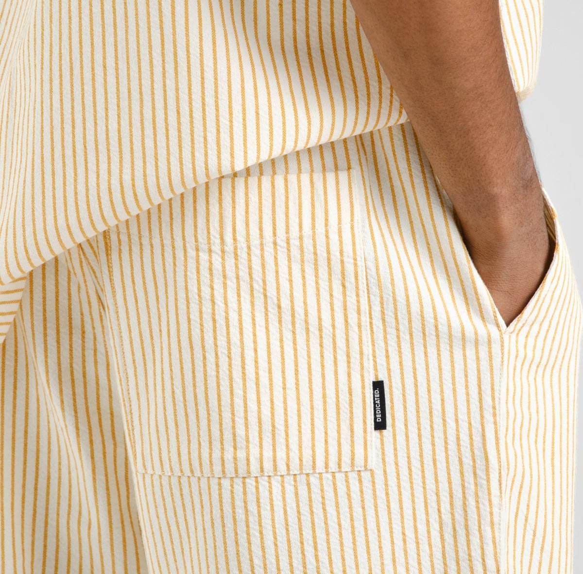 Shorts Vejle Work Stripe Yellow
