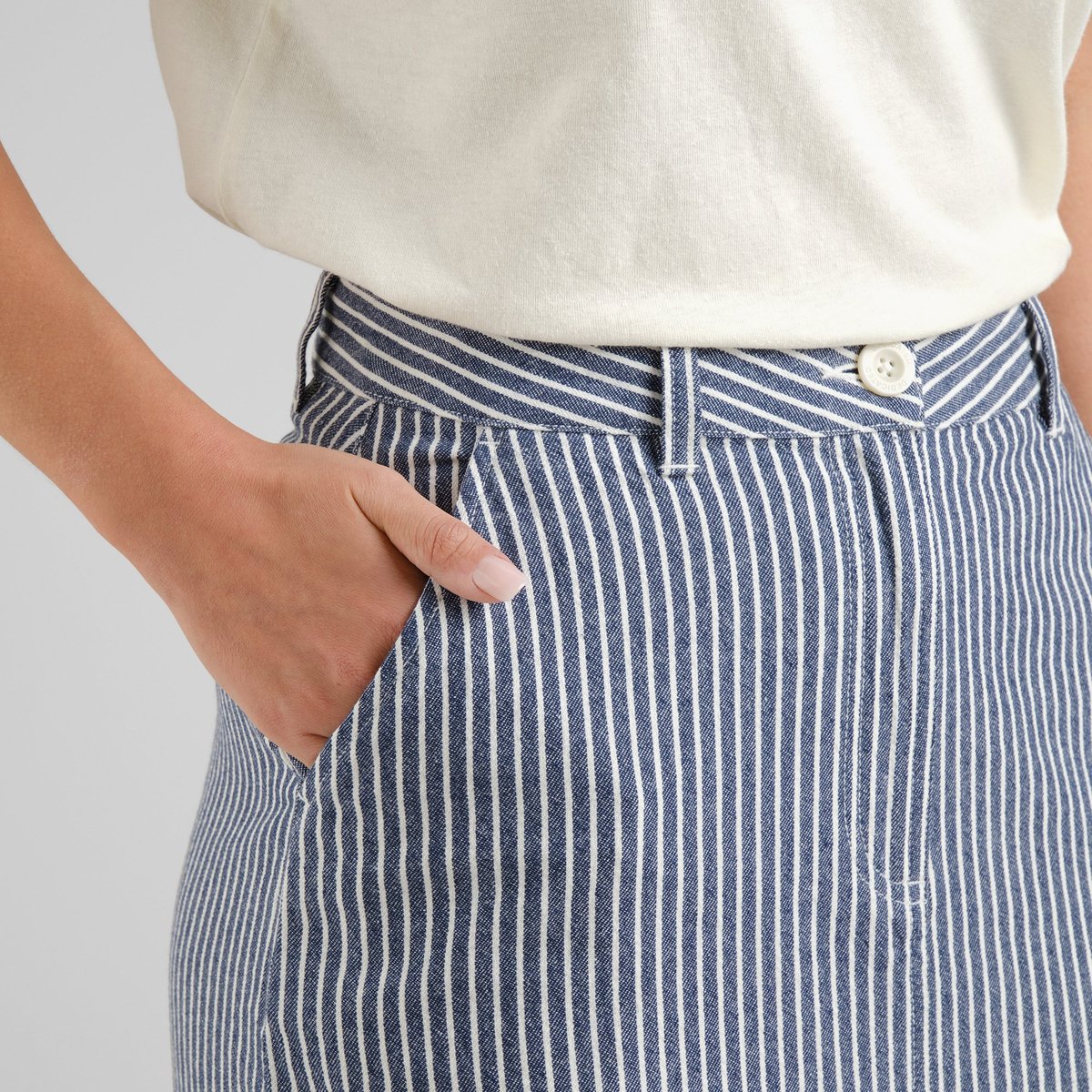 Skirt Finsta Work Stripe Blue