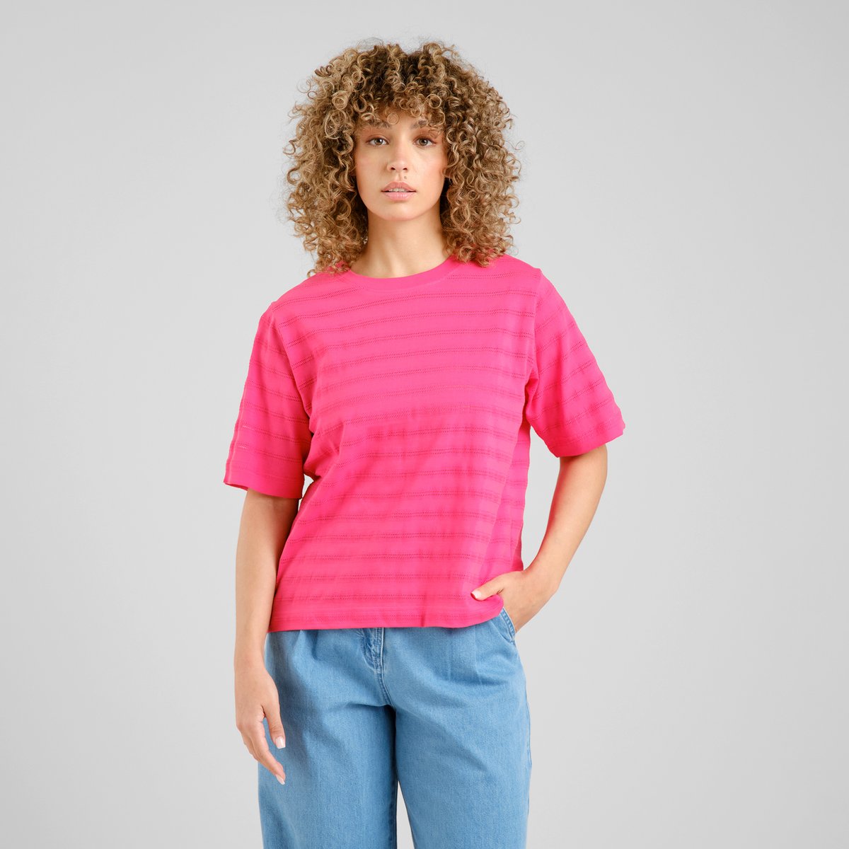 T-shirt Vadstena Lace Raspberry Pink