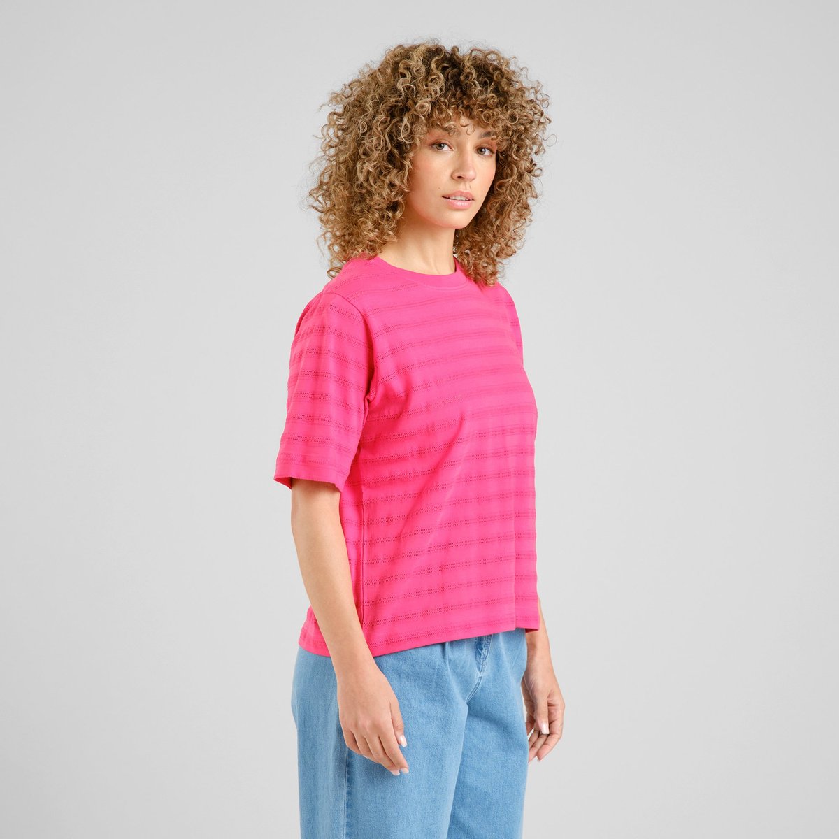 T-shirt Vadstena Lace Raspberry Pink