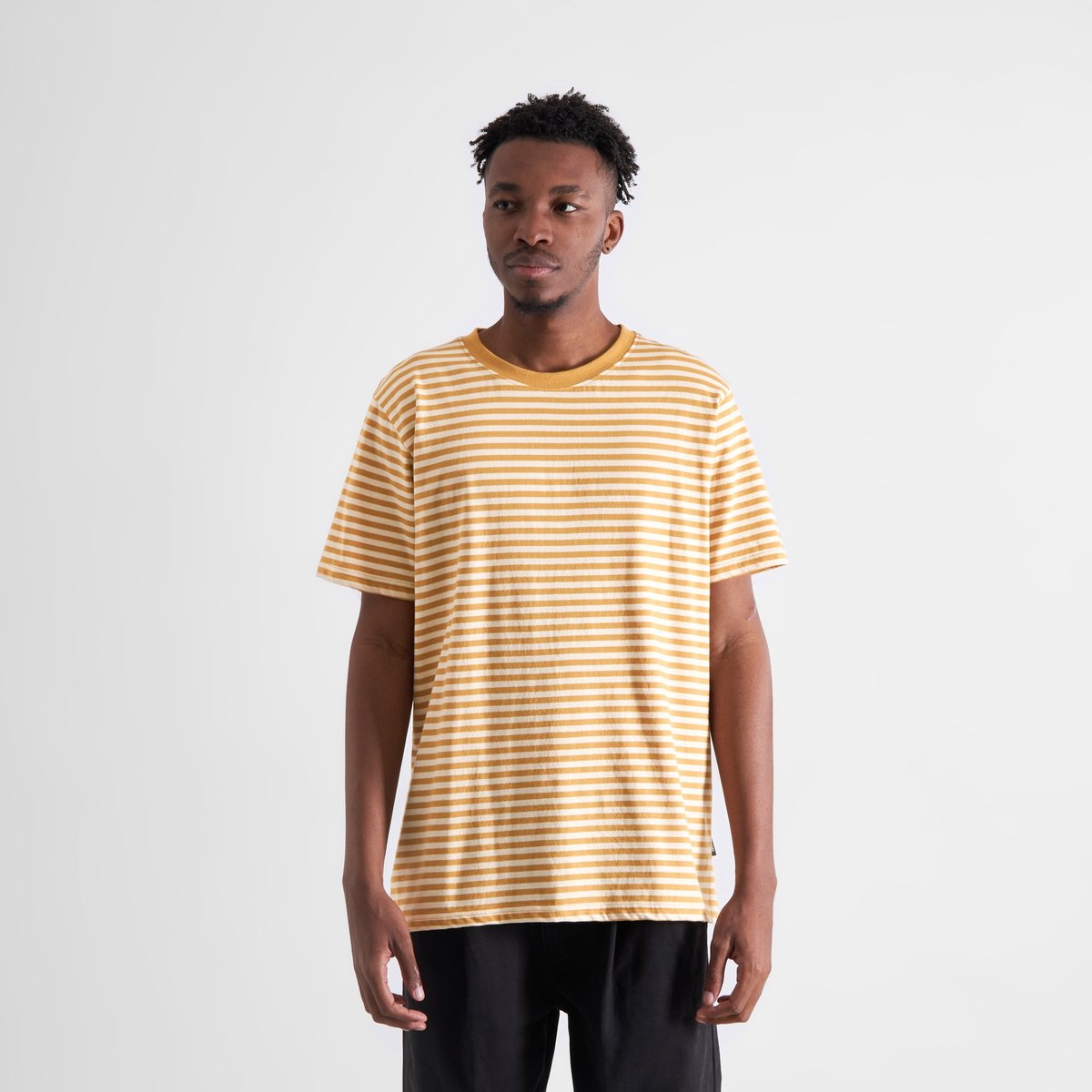 T-shirt Stockholm Stripes Gold Yellow