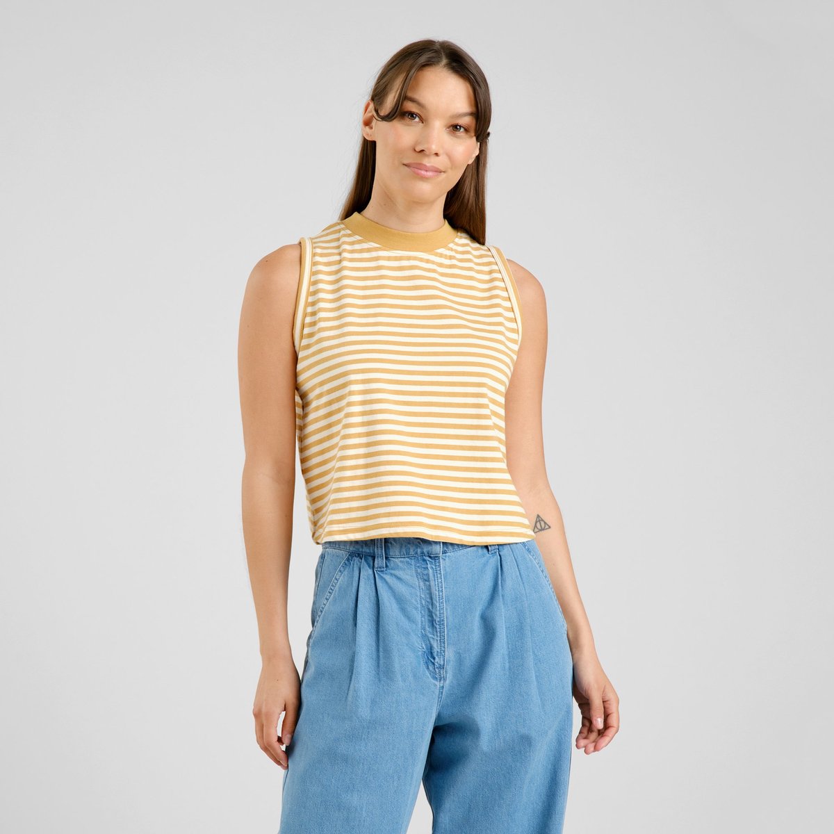Top Namsos Stripes Gold Yellow