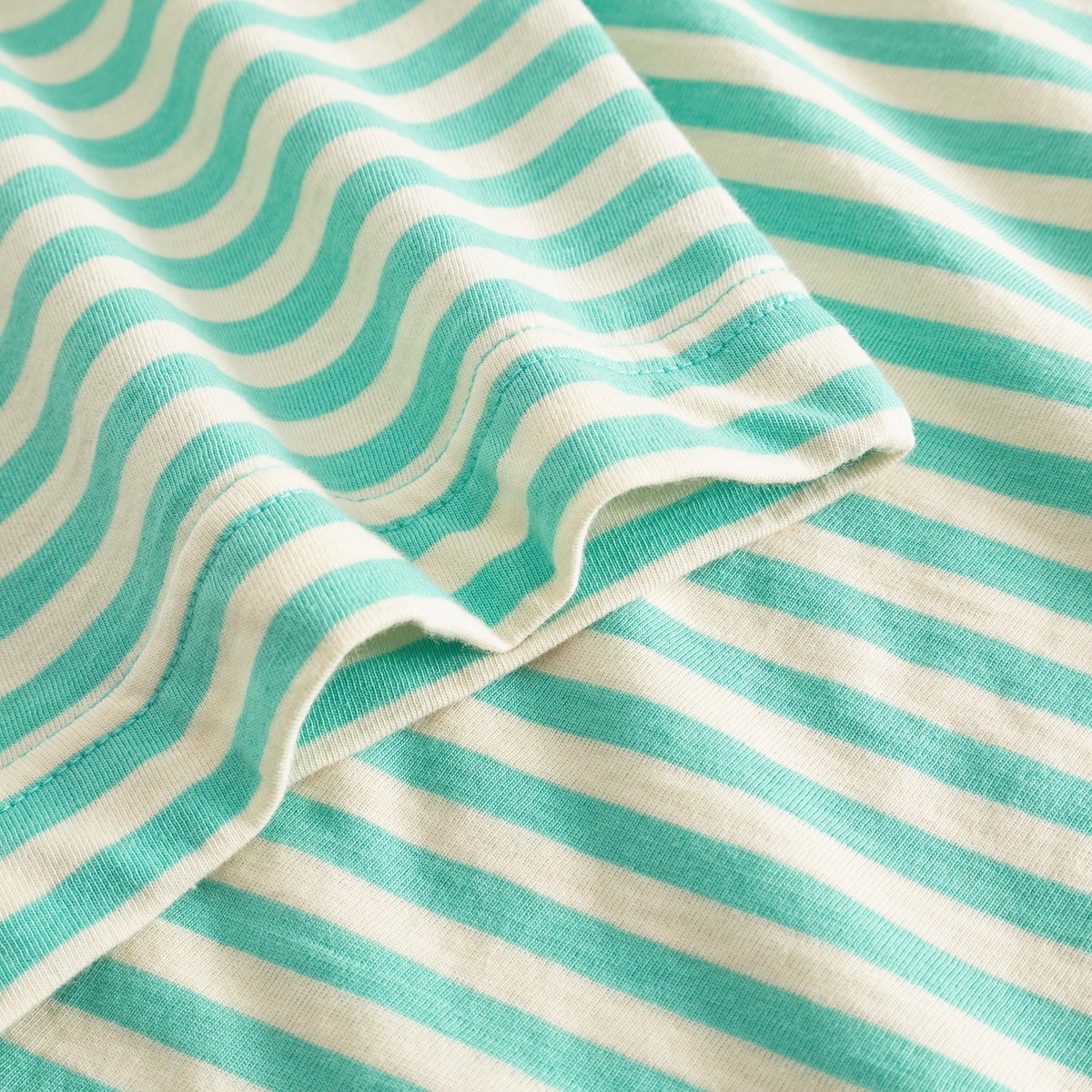 T-shirt Vadstena Stripes Pool Blue